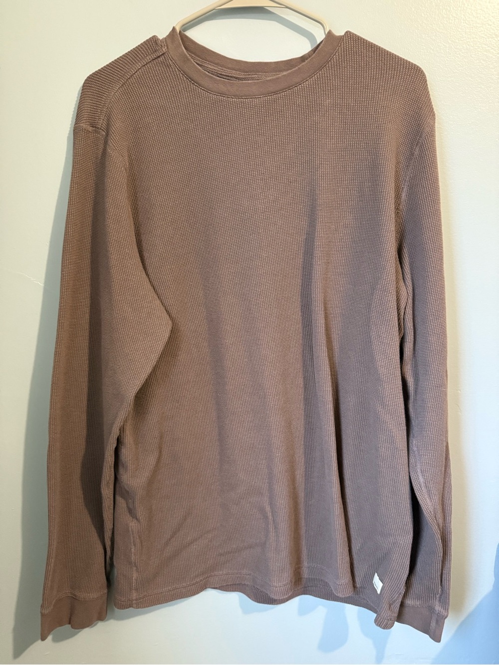Vuori Knit Waffle Long Sleeve Size XL